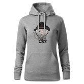 Da Oid Sinzer Goasslschnoizer Sweatshirt Hoody Damen Grau Meliert Kieling Front